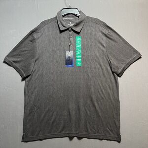 NWT Nat Nast Luxury Originals Short Sleeve Polo Shirt Men XL Gray
